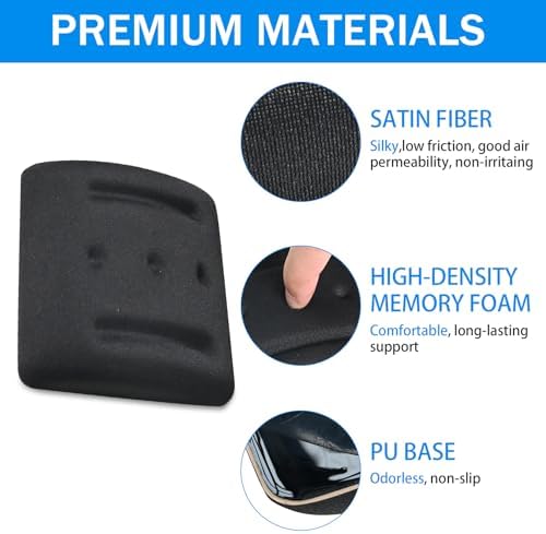 VAGAU Wrist Rests for Laptop, Wrist Support for Keyboard and Mouse Black