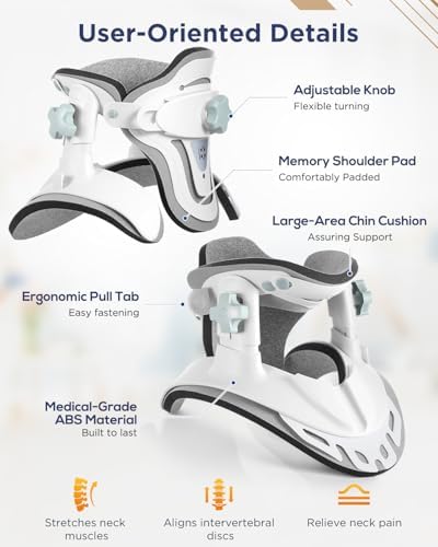 Adjustable Cervical Traction Device Neck Stretcher for Pain Relief