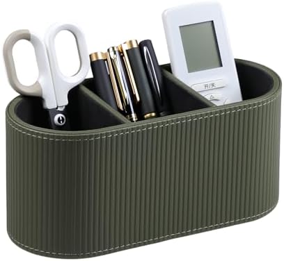 Remote Control Holder Pen Pencil Holder Desk Organizer Caddy(Green)