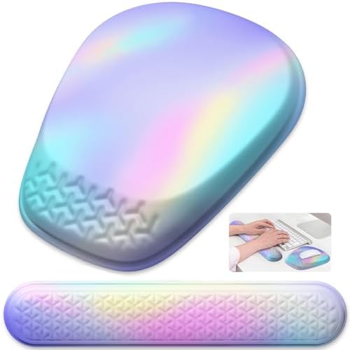 Ergonomic Mouse Pad with Wrist Rest, Memory Foam Support for Office