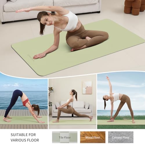 Extra Wide & Thick 8mm Yoga Mat, 72"x31.5"