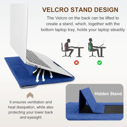 13-14 Inch Laptop Sleeve Case for MacBook Neo 13/Air 13.6/13 - Blue