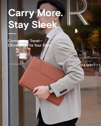 MOFT Laptop Carry Sleeve with Stand &Smart Storage for 16" Laptop for Work