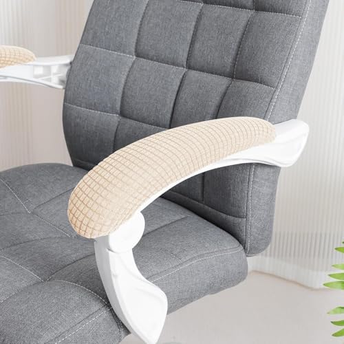 Office Chair Arm Covers, Armrest Slipcover Pads Elbows Forearms Slipcovers Stretch Dirt Resistant Armchair Chairs Washable Covering Elastic Seat Hand Protector Stretchable Band Slip