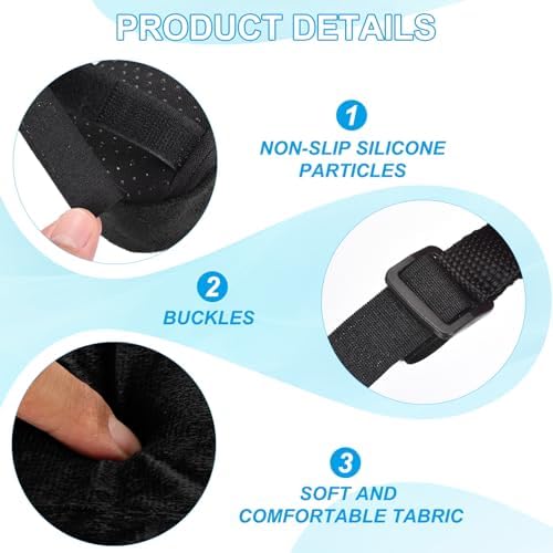 PATIKIL Office Chair Arm Pads, 2 pcs Office Chair Arm Cover Soft Office Chair Armrest Pads Memory Foam Cotton Removable Washable for Desk Computer Gaming, Black