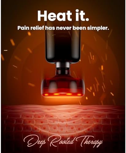 BOB AND BRAD Q2 Mini Massage Gun with Heat for Muscle Relief, Pocket-Sized