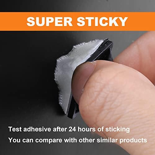 200 Pack 3/4" Zip Tie Adhesive Mounts Self Adhesive Cable Tie Base Holders with Multi-Purpose Tie wire clips with screw hole,Anchor stick on wire holder with White and Black