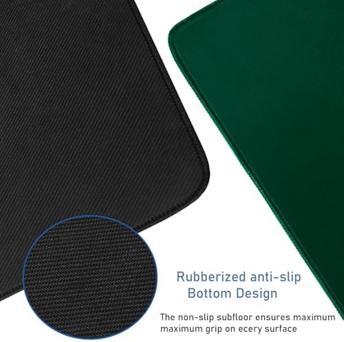 Gaming Mouse Pad with Stitched Edges, Durable Non-Slip Natural Rubber Base