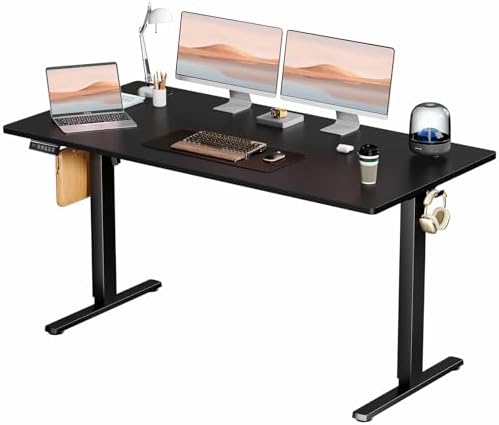 Sweetcrispy Electric Standing Desk, Computer Desk, 63x24 Inch