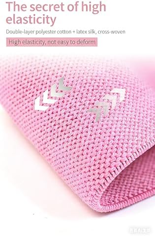 Non-Slip Fabric Resistance Bands Set, 3 Levels for Men & Women