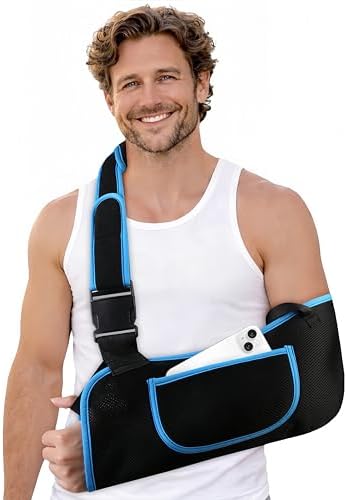 Arm Sling Shoulder Immobilizer for Men & Women, Rotator Cuff Support Brace