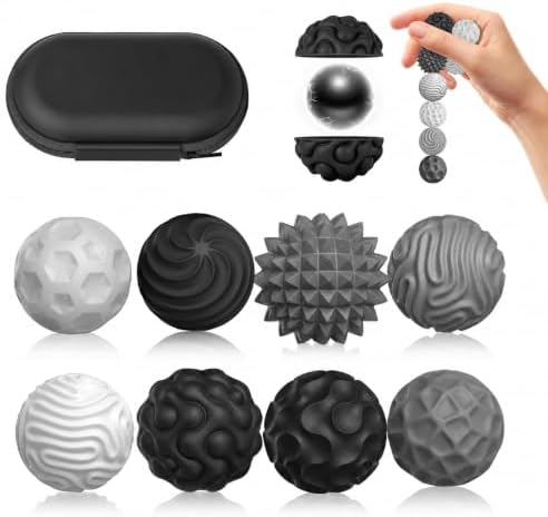 Magnetic Sensory Fidget Balls (8PCS), Weighted Magnet Balls Fidget Toys