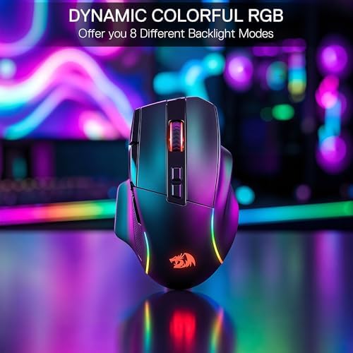 Redragon M925 PRO Wireless RGB Gaming Mouse 26000 DPI Remapping Keys