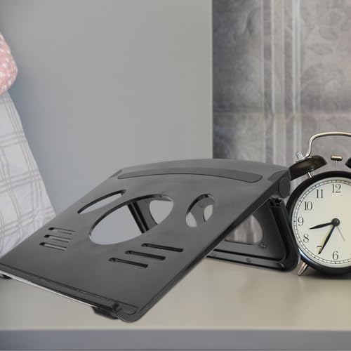 Xmas Computer Stand Adjustable Laptop PC Holder Black ABS Silicone