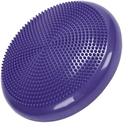 Inflatable Balance Disc Cushion for Yoga, Stability Training & Core Exercise, NonSlip Massage Pad for Home Gym, Office Chair Posture Support, Kids Sensory Play