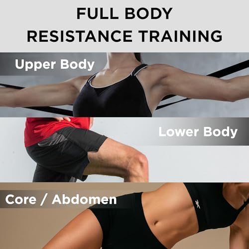 THERABAND Resistance Bands Set, Elastic Bands for Exercise & Physical Therapy, Strength Training for Upper & Lower Body Fitness