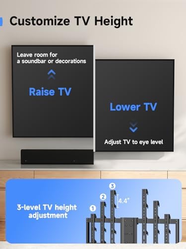 Suptek 41.3" Long Arm TV Wall Mount for 42-100" TVs Holds up to 176lbs