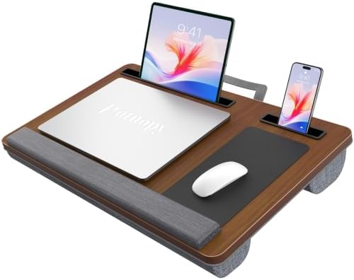 Potuopy Laptop Lap Desk, Portable Bed Table Tray for Laptop Fit 17" Laptops
