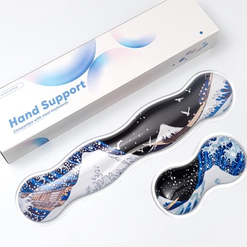 Gel Keyboard and Mouse Wrist Rest Set,Wrist Pad for Computer Keyboard