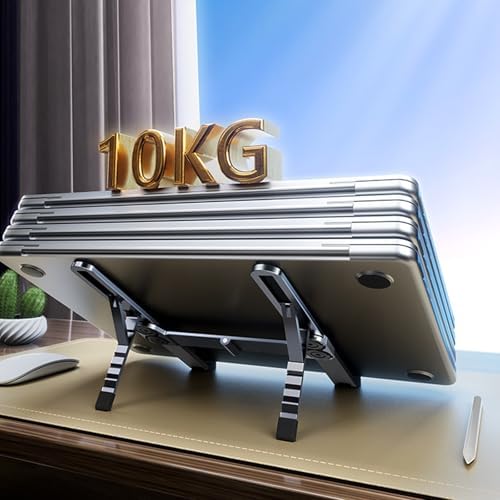 Ventilated Cooling Laptop Stand for Offices and Travel, Silver