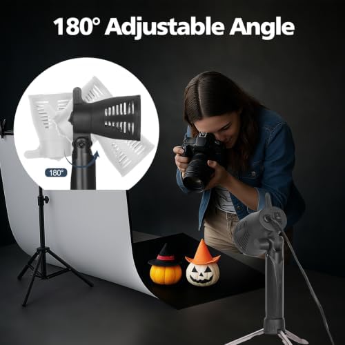 EMART Photography LED Spotlight for Video Recording and Studio,2-Pack