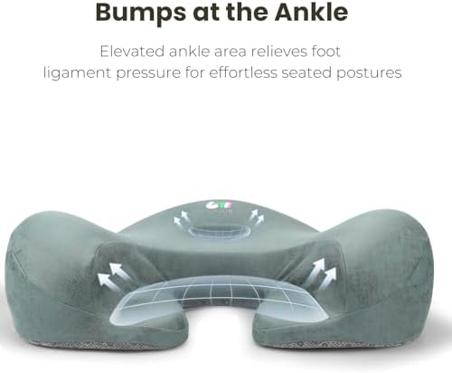 Meditation Cushion Memory Foam Floor Pillow for Cross Legged Sitting