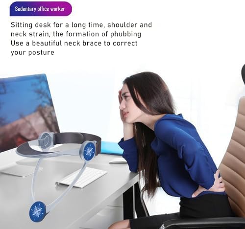 360° Adjustable Neck Collar - Neck Support with Neck Stretcher | Cervical Collar Made of Plastic for Correcting Forward Head Posture and Relieving Neck Pain
