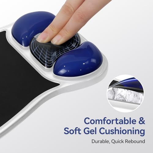 TECKNET Gel Mouse Pad with Wrist Rest for Relieve Wrist Pain Comfortably