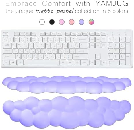 4 in 1 Ergonomic Leather Cloud Wrist Rest Keyboard and Mouse Pad & Coaster