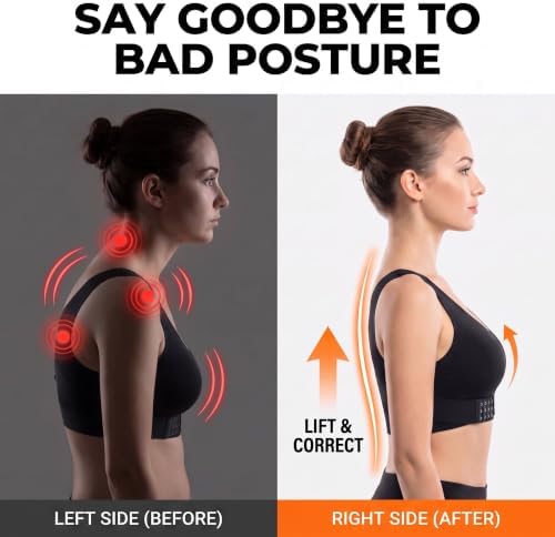 Posture Corrector Bra for Women Wireless Back Support Plus Size Sports Bra