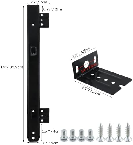 1 Pair Soft Close Drawer Slides Under Desk Keyboard Tray Rails Slides, 10 Inch Side Mount Heavy Duty Cabinet Drawer Glides, Ball Bearing Full Extension Kitchen Cabinet Rails 100 LB Capacity