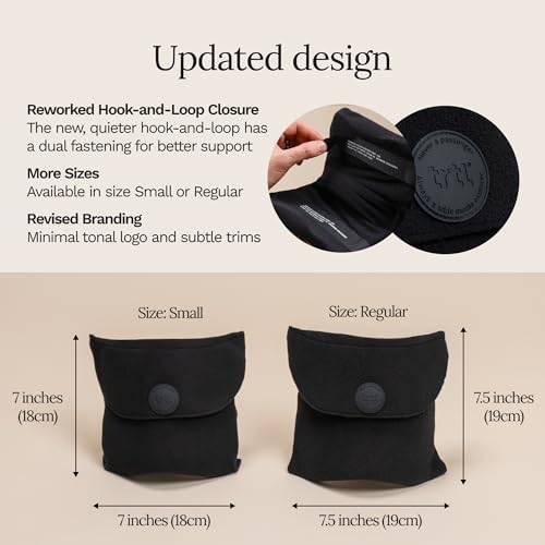 Trtl Travel Pillow Original 2.0 – Scientifically Proven Super Soft Travel Pillow with Premium Head & Neck Support – for Airplane Travel – Machine Washable – Lightweight & Compact – Jet Black – Small