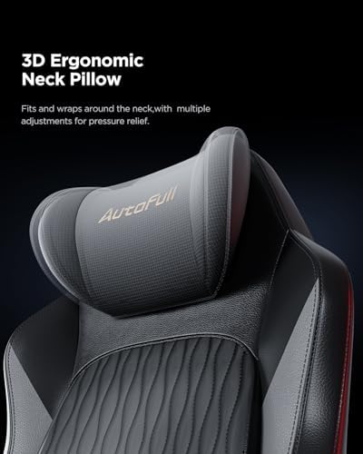 AutoFull M6 Gaming Chair, Ergonomic Office Chair with Ventilated Heating, AUTO Dynamic Tracking Lumbar Support, 6D Adjustable Armrests and Footrest