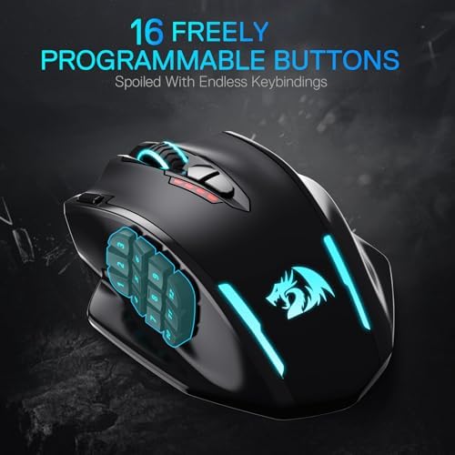 Redragon M913 MAX Wireless MMO Gaming Mouse 26000 DPI Remapping Keys