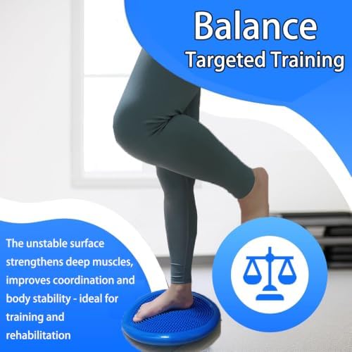 Rancer Wobble Cushion Balance Disc with inflation Pump, Wiggle Seat
