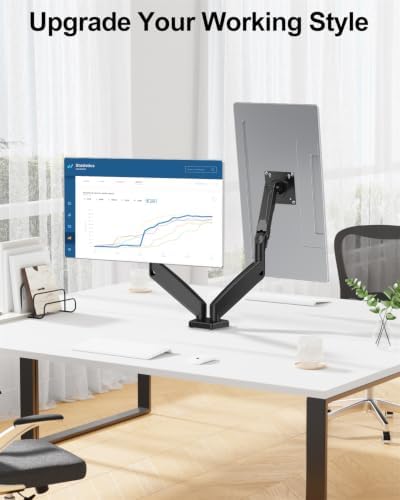 MOUNT PRO Dual Monitor Mount Fits 13 to 32 Inch Screen, Height Adjustable Monitor Stand for 2 Monitors, Full Motion Display Arm Holds up to 19.8lbs Each, Computer Desk VESA Mount, Black