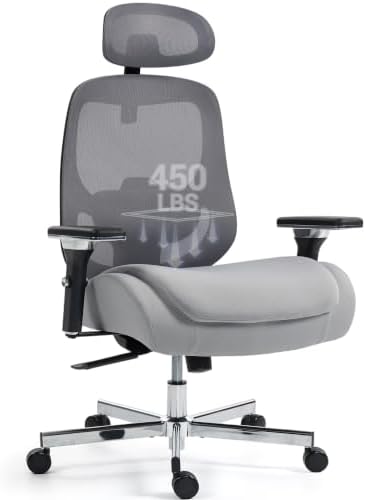 450LBS Ergonomic Mesh Office Chair with 4D Armrests