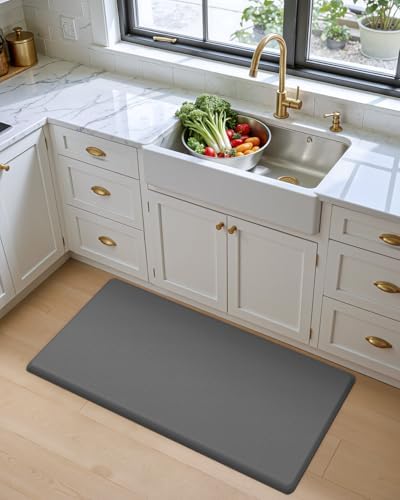 DEXI Anti Fatigue Kitchen Floor Mat Cushioned Standing Runner 39x20, Grey