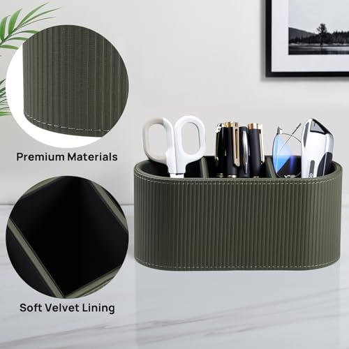 Remote Control Holder Pen Pencil Holder Desk Organizer Caddy(Green)