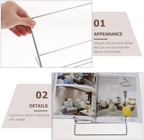 Multifunctional Iron Tablet and Laptop Stand, Detachable Computer Holder for Desk, 19.8x17.3x15cm Metal Raised Stand for Office and Home Use