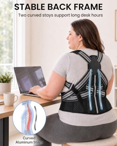 Women's Plus Size Posture Corrector 5XL, Full Back Support for Home Use