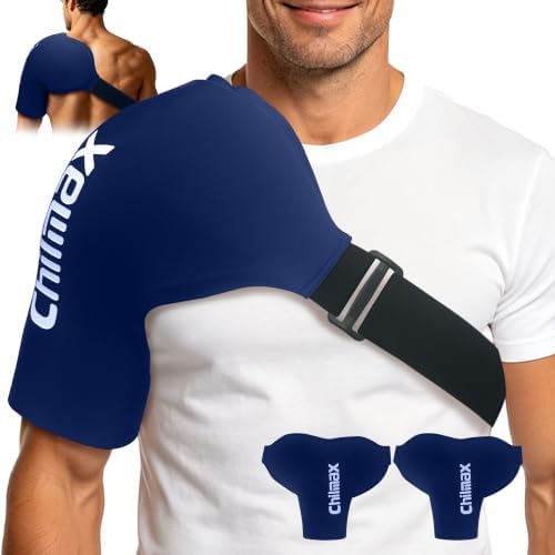 Shoulder Ice Pack Wrap for Rotator Cuff Cold Therapy Brace 2Pack