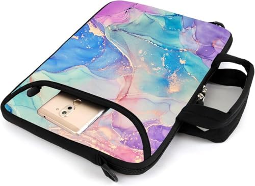 15" laptop sleeve laptop bag chromebook case adjustable shoulder strap with handle accessory pocket for men women (RYD-15-10)