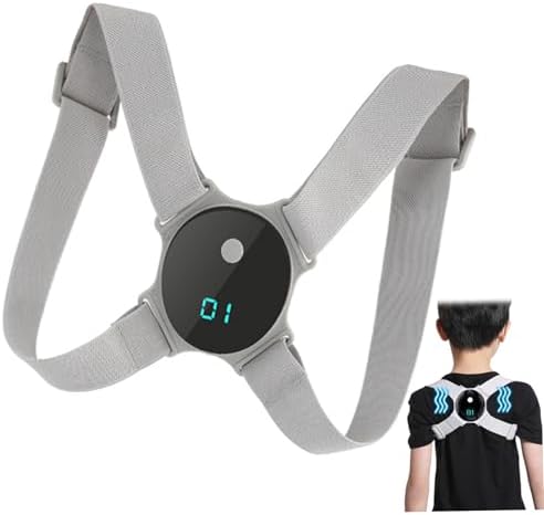 Smart Posture Corrector Adjustable Soft Comfortable Back Straightener Posture Corrector with Smart Sensor Vibration Reminder for Kids Adults