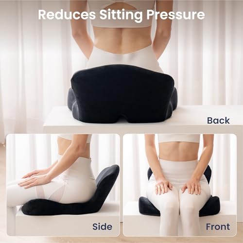 Alcedo Ergonomic Memory Foam Seat Cushion for Office Chair & Wheelchair