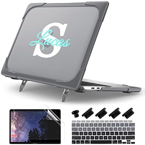 Batianda Custom Name Heavy Duty Case for MacBook Air 13 Inch 2018-2020
