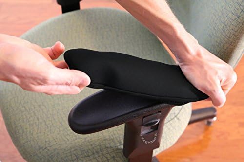 Soft Chair Arm Pad Covers Stretch Over Armrests 10.5" to 13" Long. Restore, Protect, and Cushion Chair Armrests. Complete Set of 2. Simple Installation.