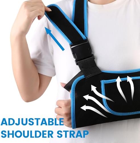 Arm Sling Shoulder Immobilizer for Men & Women, Rotator Cuff Support Brace