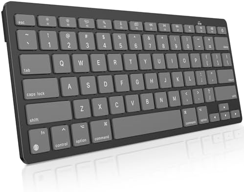 OMOTON Ultra-Slim Wireless Keyboard for Mac (MacOS 10.10+), Compact Size