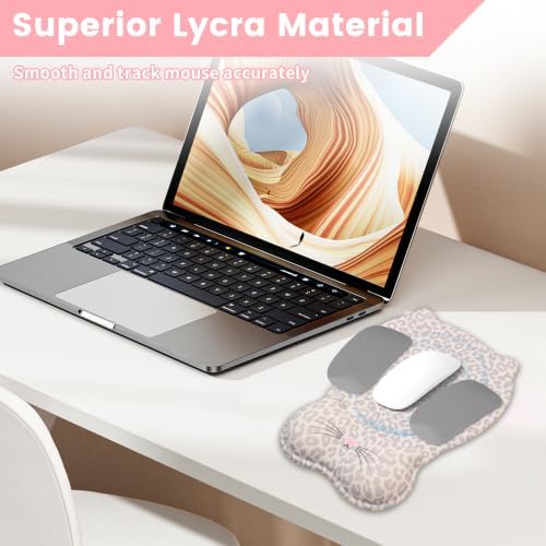 Ergonomic Mouse Pad with Wrist Rest,Cute Memory Foam Mousepad Wrist Cushion